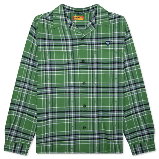 Flannel Check Shirt - Green
