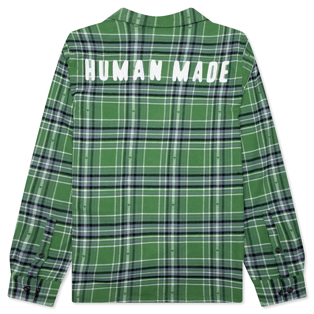 Flannel Check Shirt - Green