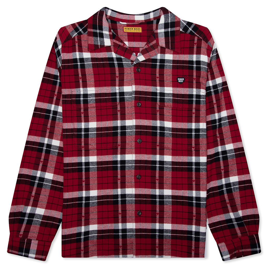 Flannel Check Shirt - Red
