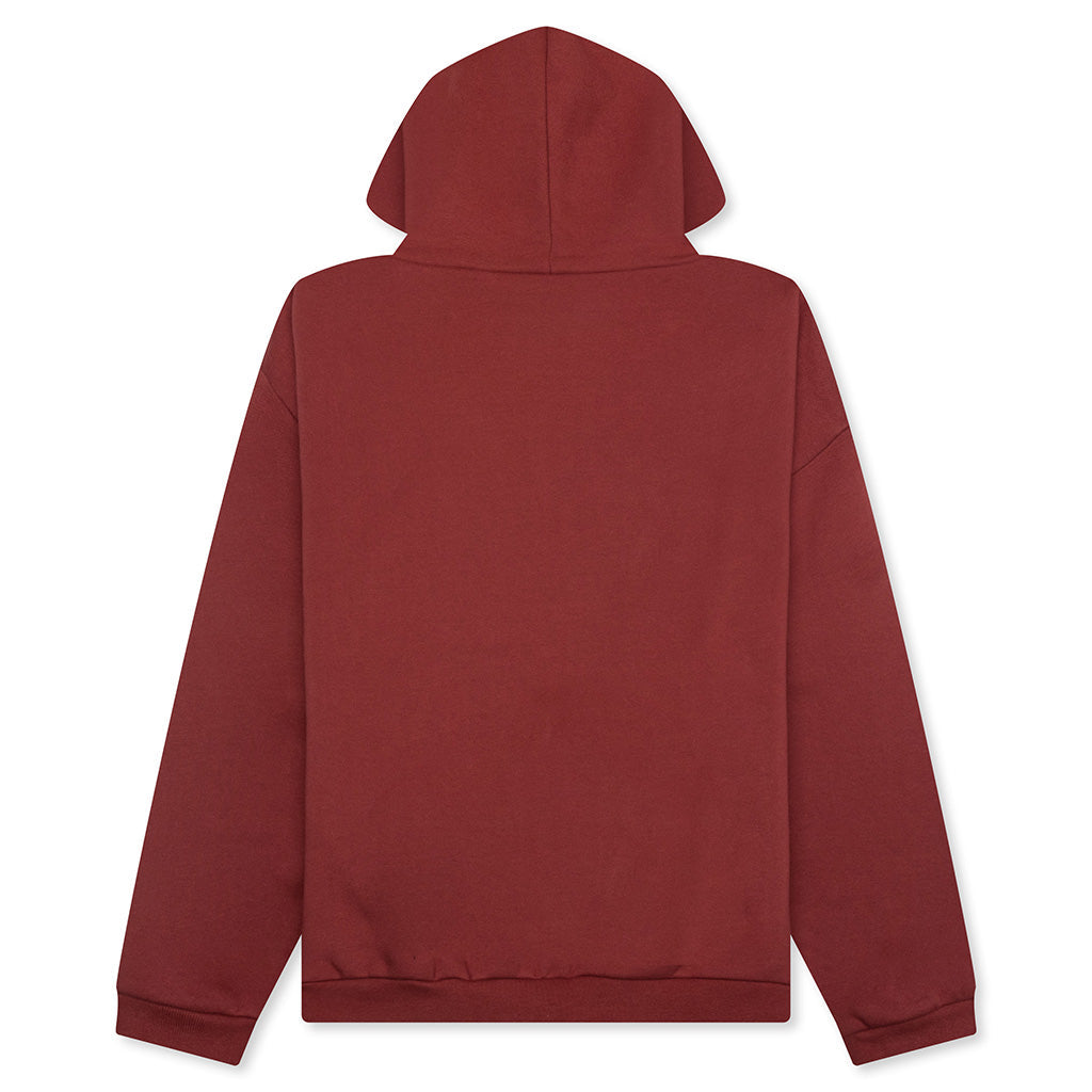 Fleece Hoodie - Crimson