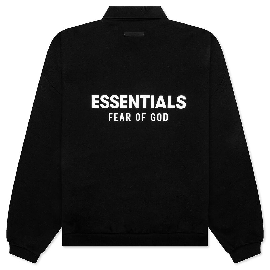 Fleece Polo - Black