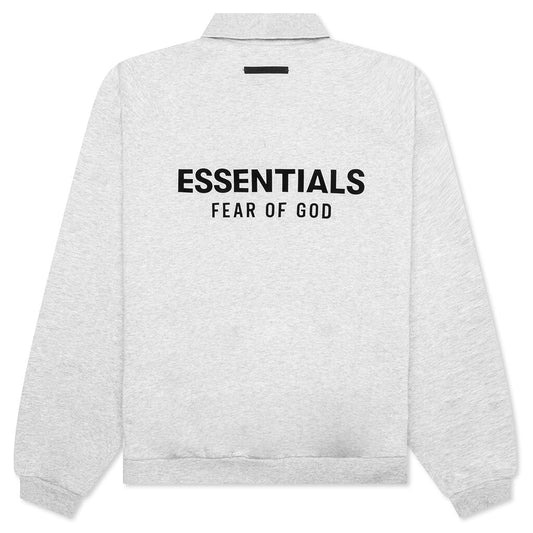 Fleece Polo - Light Heather Gray