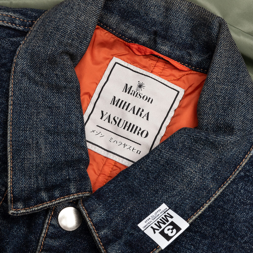 Flight Jacket Layered Denim - Indigo
