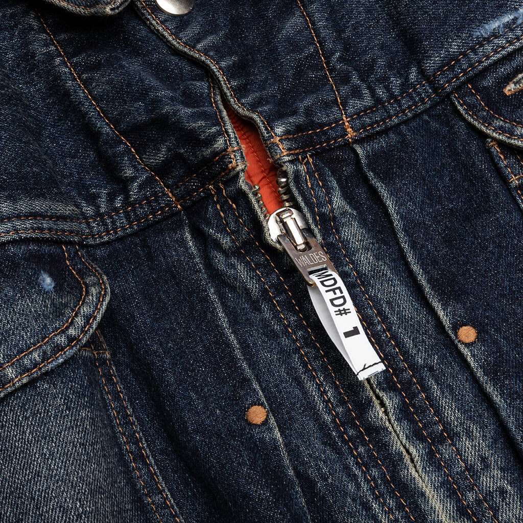 Flight Jacket Layered Denim - Indigo