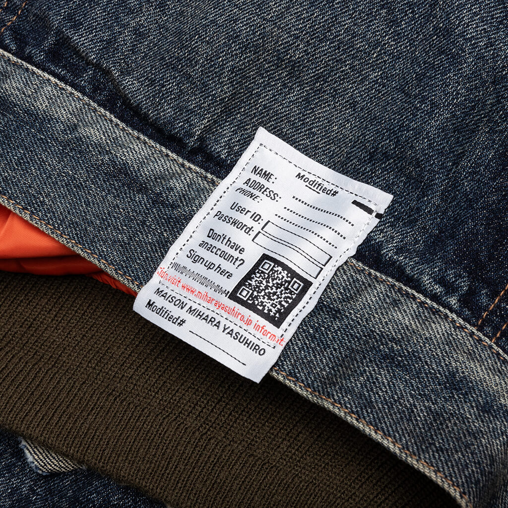 Flight Jacket Layered Denim - Indigo