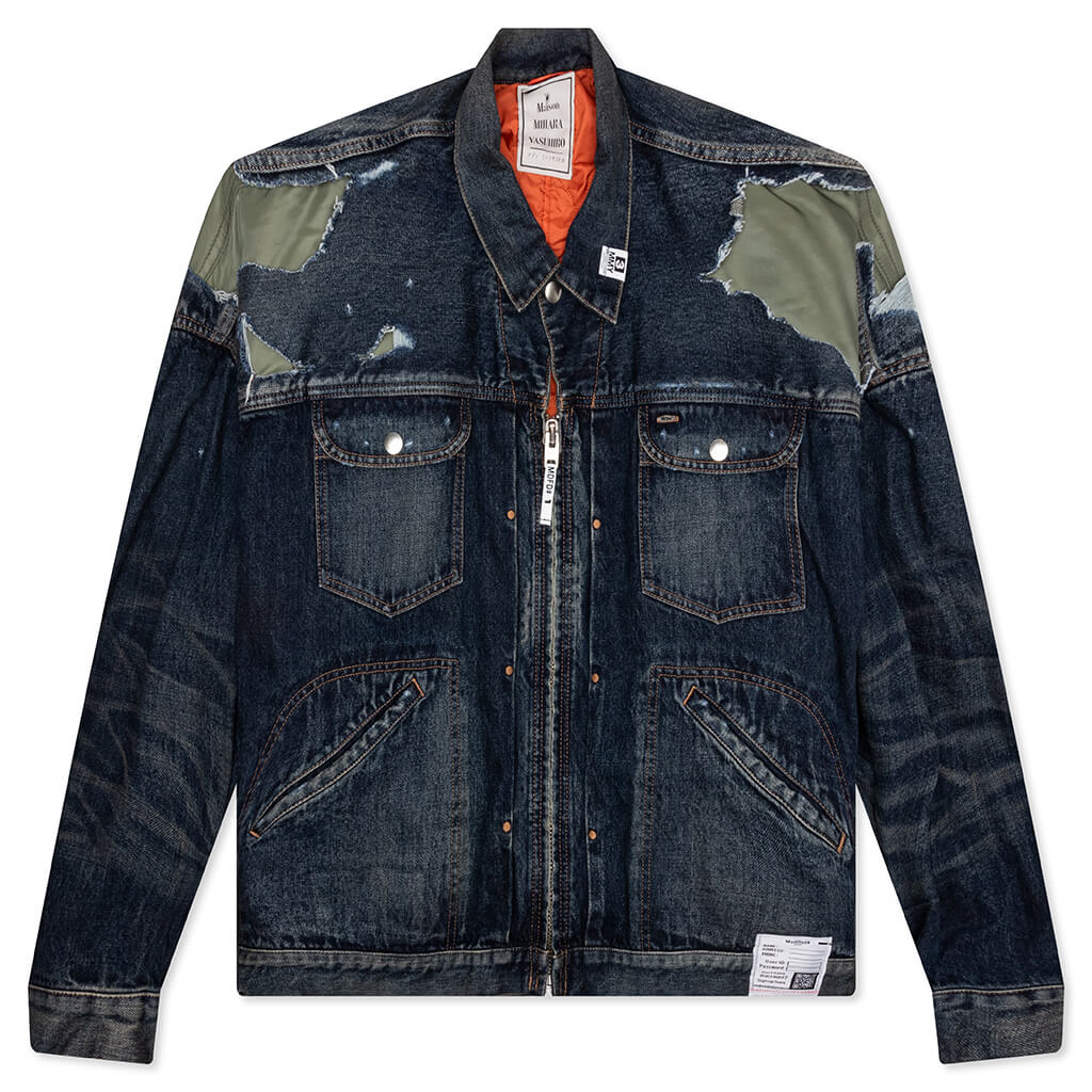 Flight Jacket Layered Denim - Indigo
