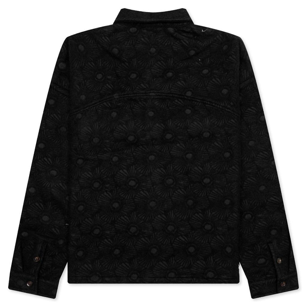Floral Cover Shirt - Black