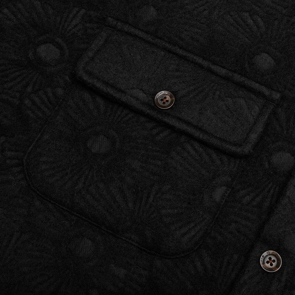 Floral Cover Shirt - Black