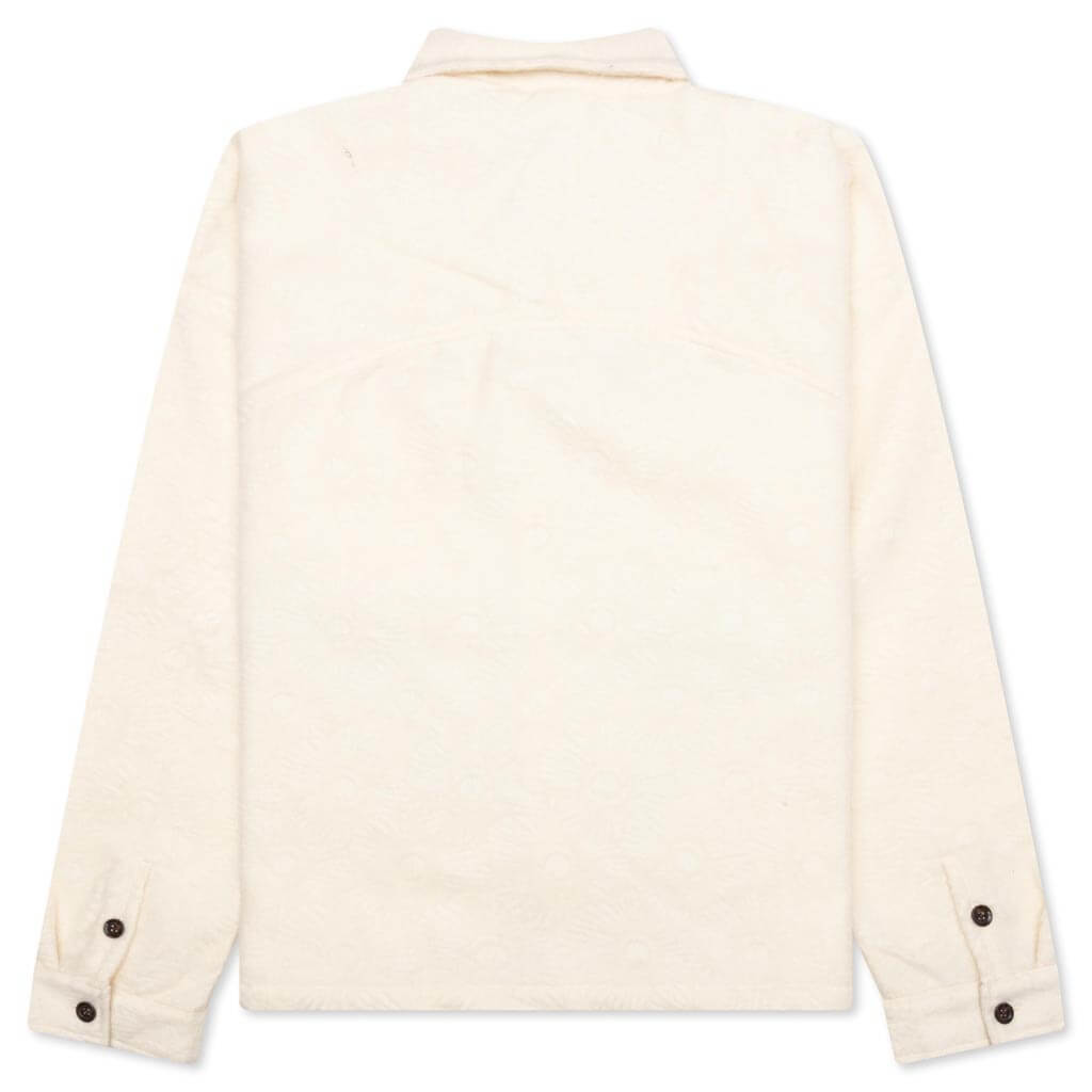Floral Cover Shirt - Cream