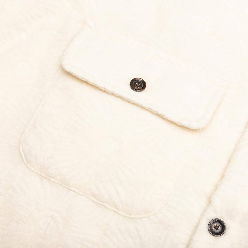 Floral Cover Shirt - Cream