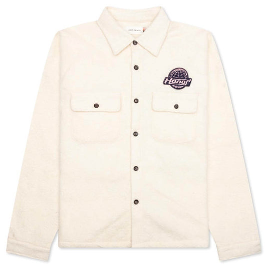 Floral Cover Shirt - Cream