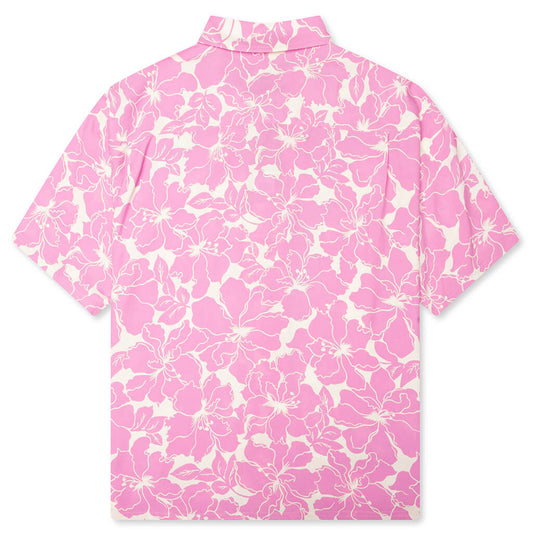 Floral Hawaiian Shirt - Pink