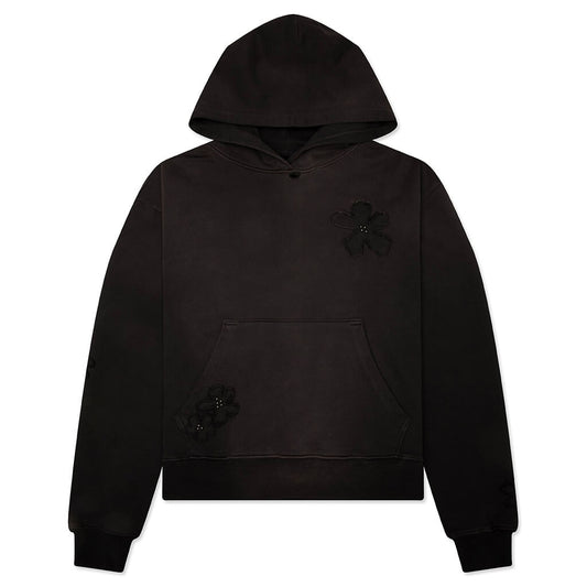 Flower Patch Hoodie - Aged Black