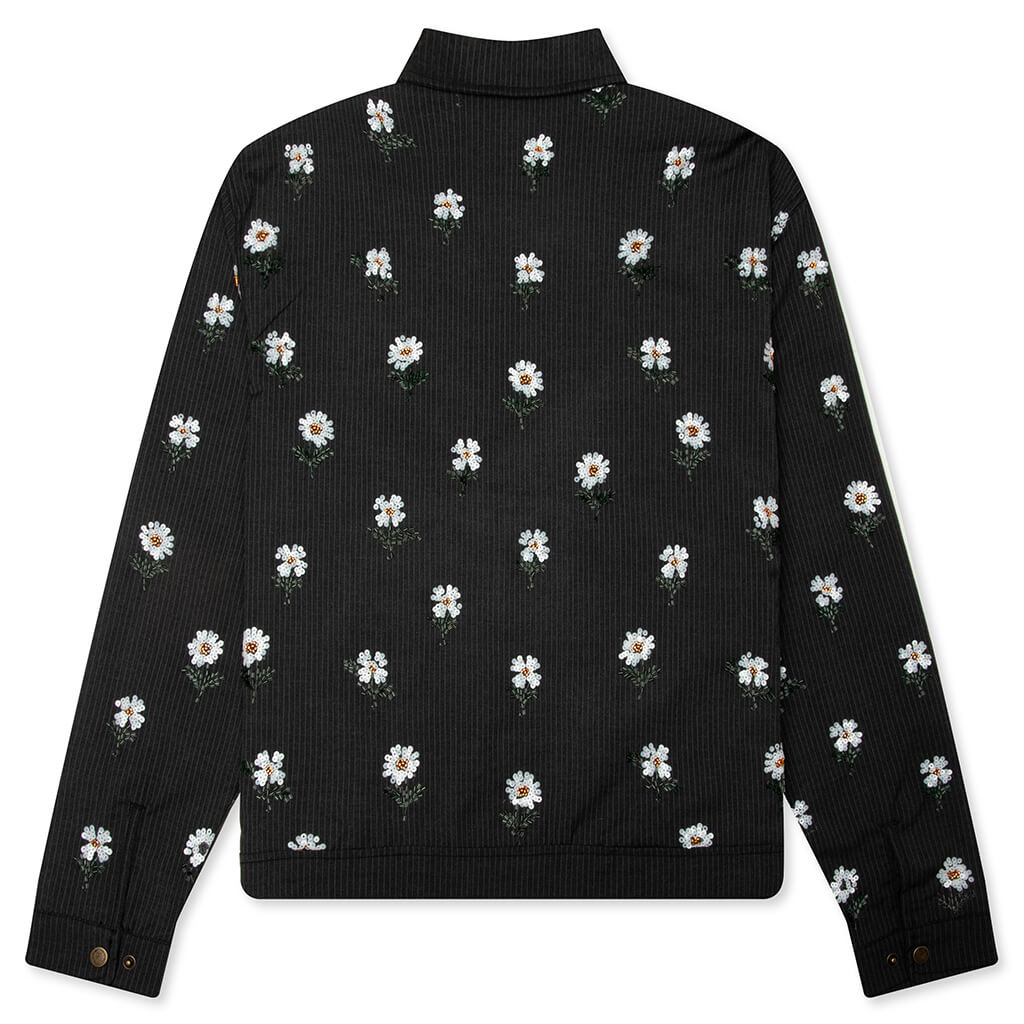 Flowers Beaded Jacket - Black