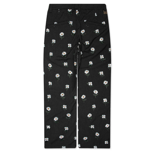 Flowers Beaded Pant - Black