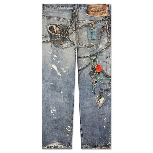 Loose Fit Trousers 1981M Fn-Mn-Trou001020 - Mid Blue