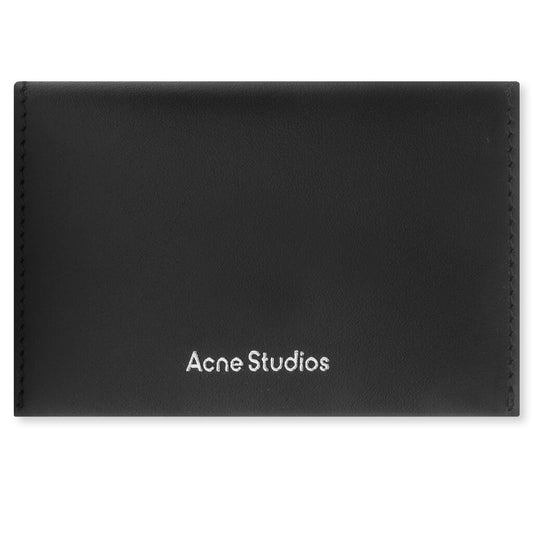 Folded Leather Wallet- Black