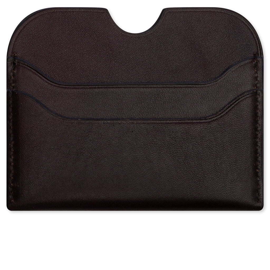 Slim Leather Card Holder Fn-Ux-Slgs000287 - Dark Brown