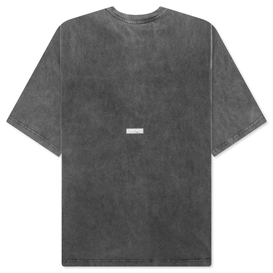 Garment Dyed Crew Neck T-Shirt Fn-Ux-Tshi000018 - Faded Black