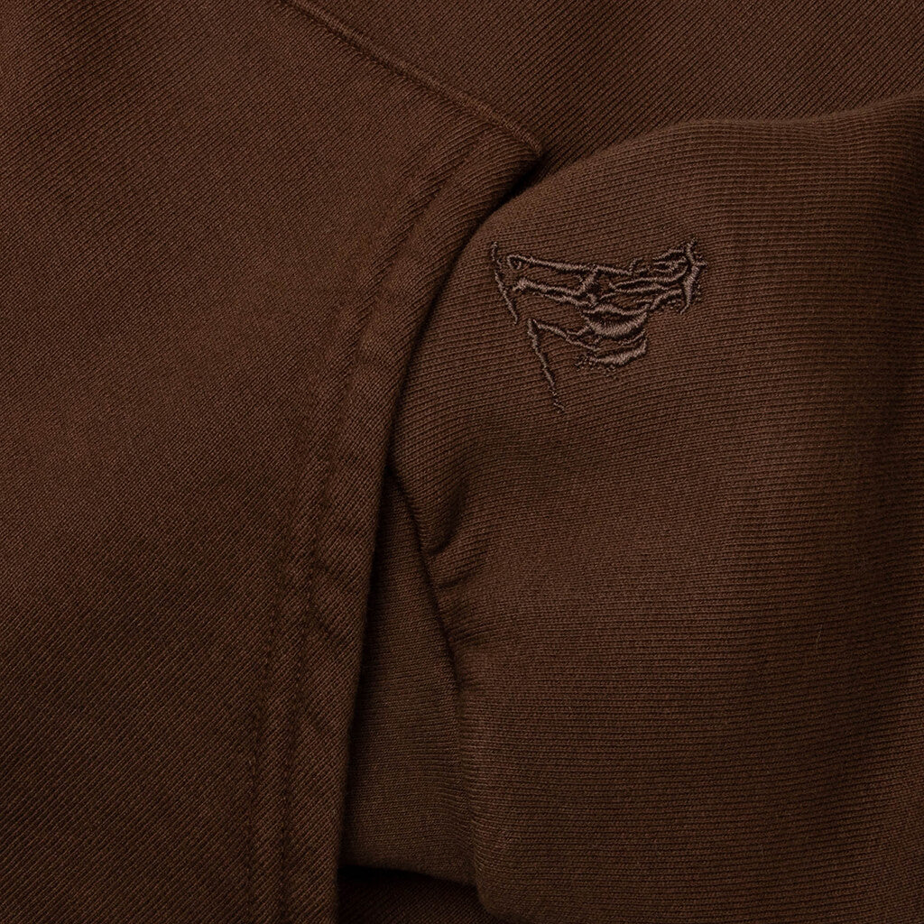 Follow The Road Pullover Hoodie - Dark Brown