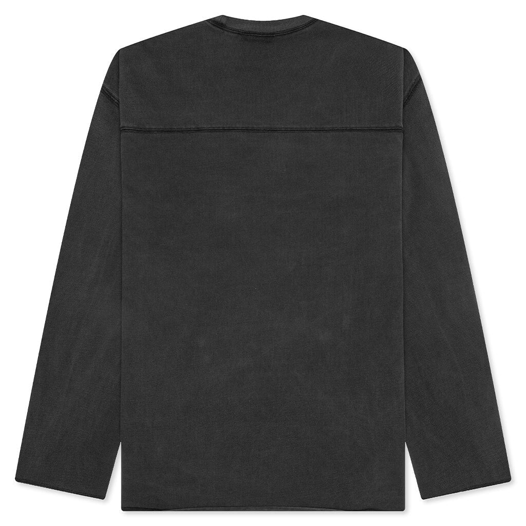 Football Crew Pigment Dyed - Washed Black