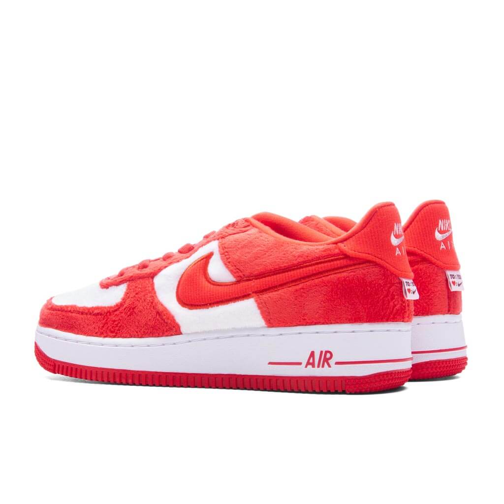Air Force 1 LV8 2 (GS) 'Valentine's Day'- Fire Red/Light Crimson/Pink Foam
