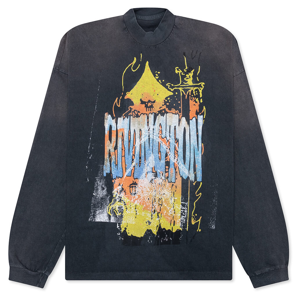 Forgive Me Vintage L/S Tee - Vintage Black