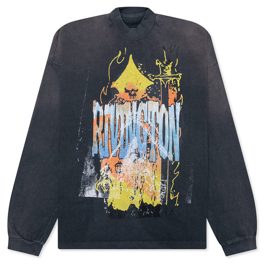 Forgive Me Vintage L/S Tee - Vintage Black
