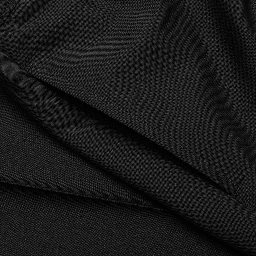 Slim Fit Formal Wool and Mohair Pants - Black