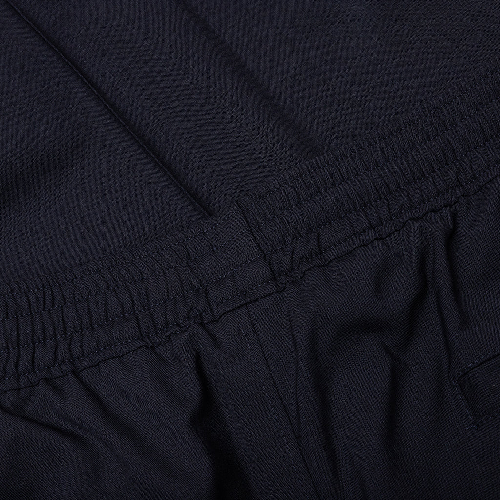 Slim Fit Formal Wool and Mohair Pants - Night Blue