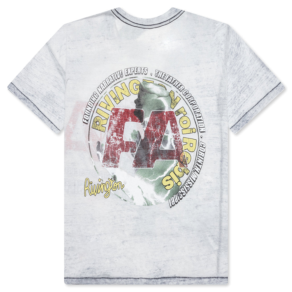 Founding Narrative Tee - Blue Burnout