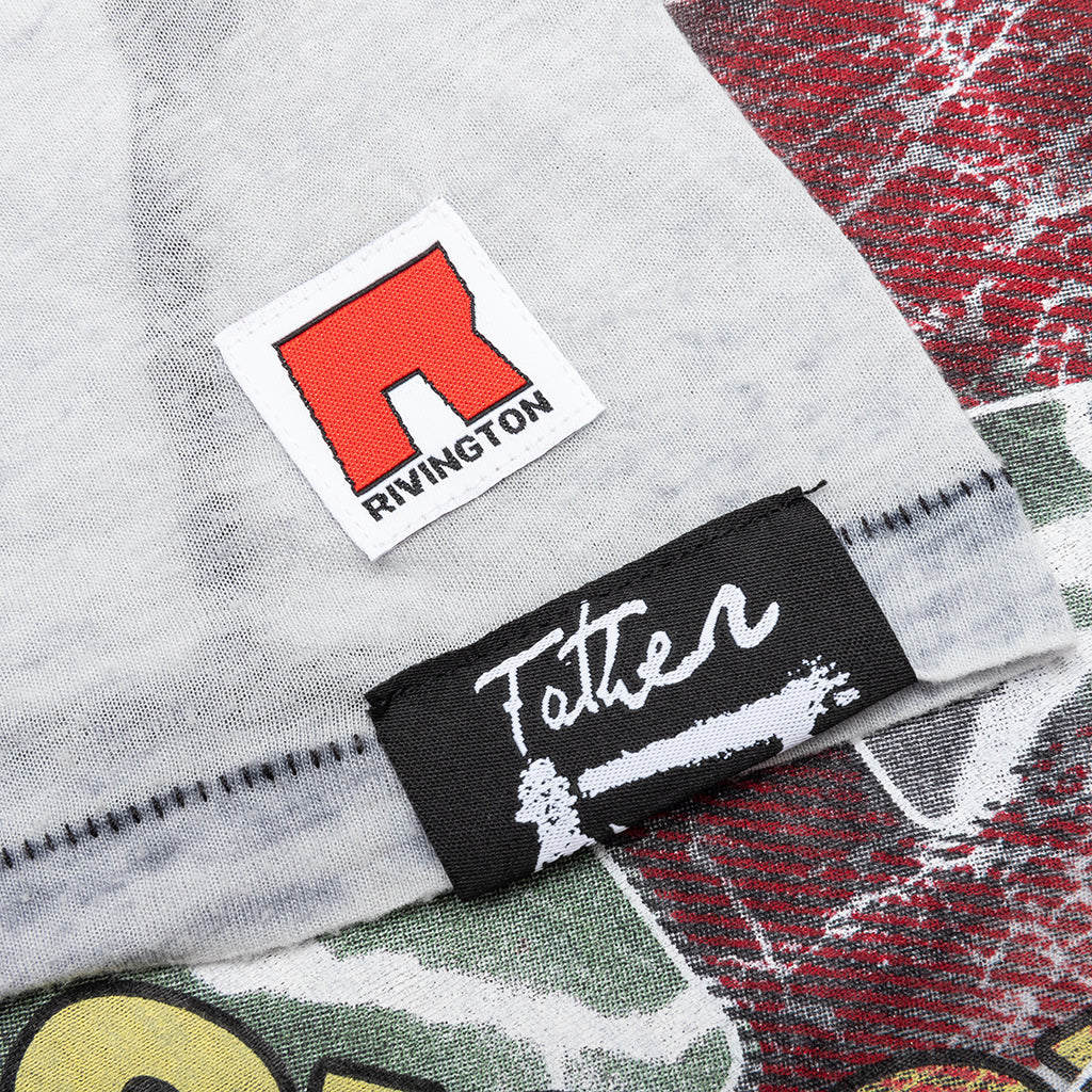 Founding Narrative Tee - Blue Burnout