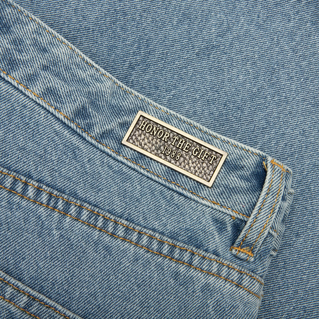 Frayed Edge 11" Denim Bermudas - Indigo