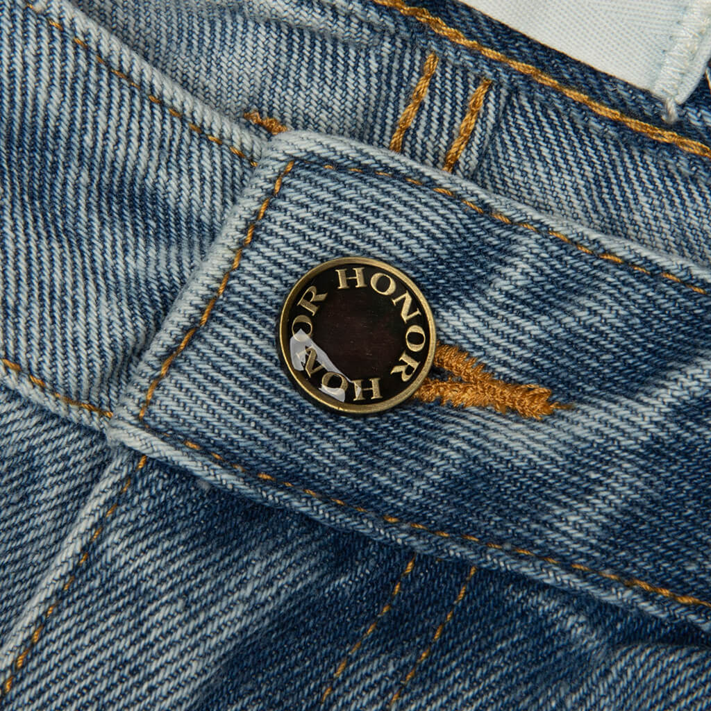 Frayed Edge 11" Denim Bermudas - Indigo