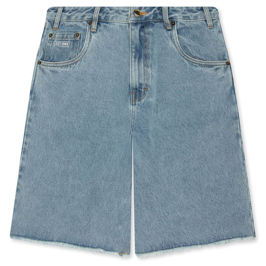 Frayed Edge 11" Denim Bermudas - Indigo