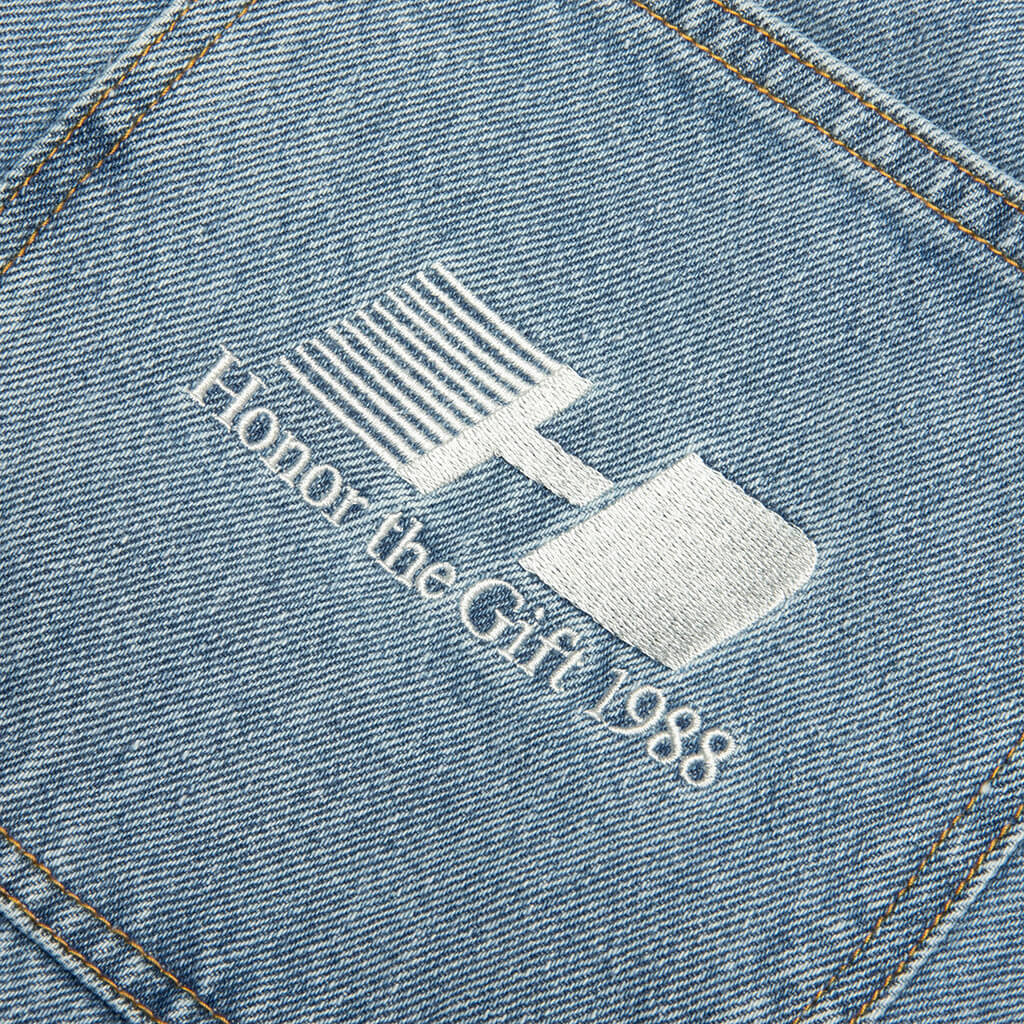 Frayed Edge 11" Denim Bermudas - Indigo