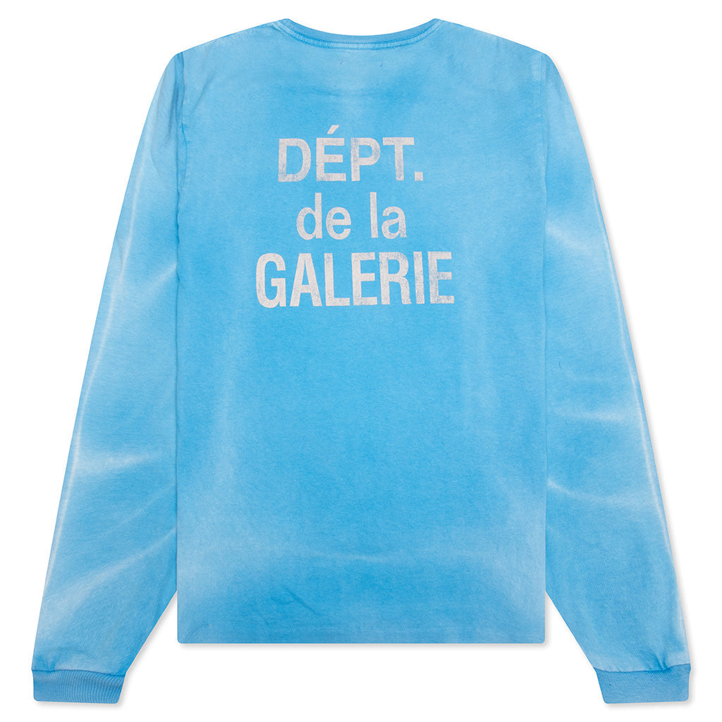 French L/S Tee - Cyan