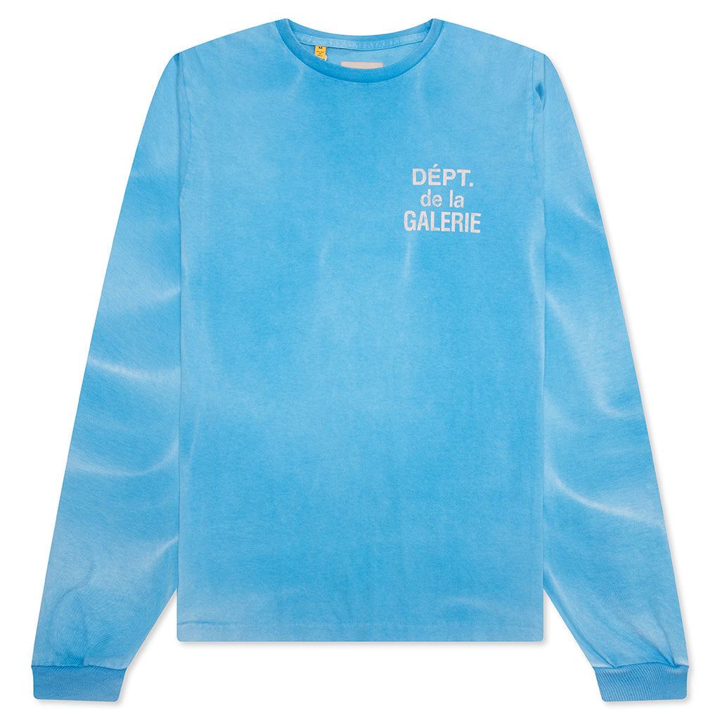 French L/S Tee - Cyan