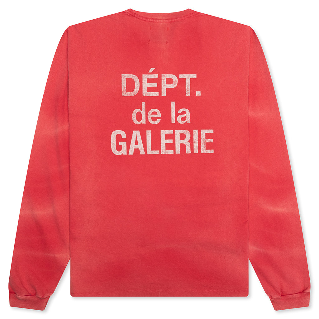 French L/S Tee - Red