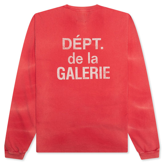 French L/S Tee - Red