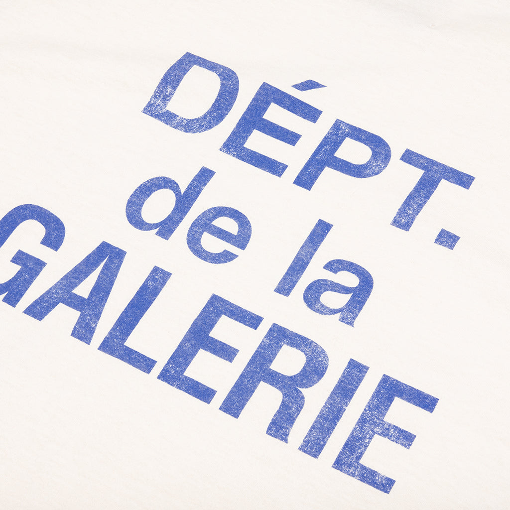 French S/S Tee - Cream/Blue