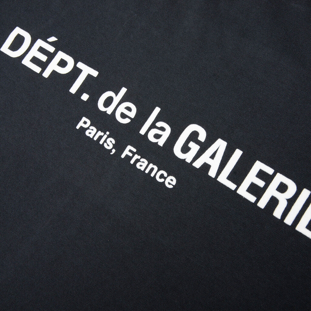 French Logo Lux Tee - Washed Black