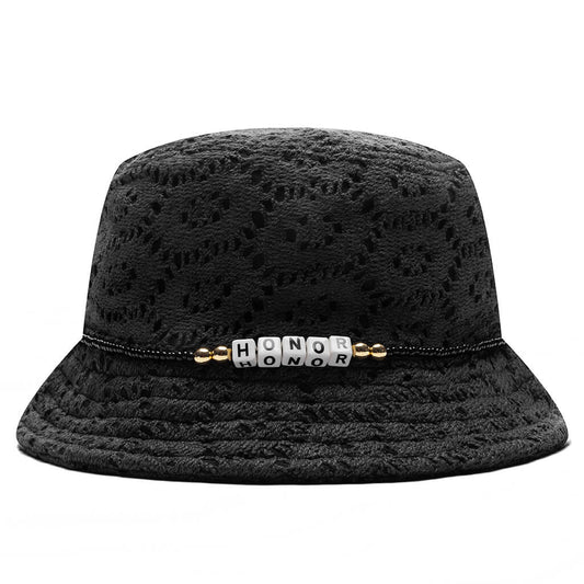 Friendship Crochet Bucket Hat - Black