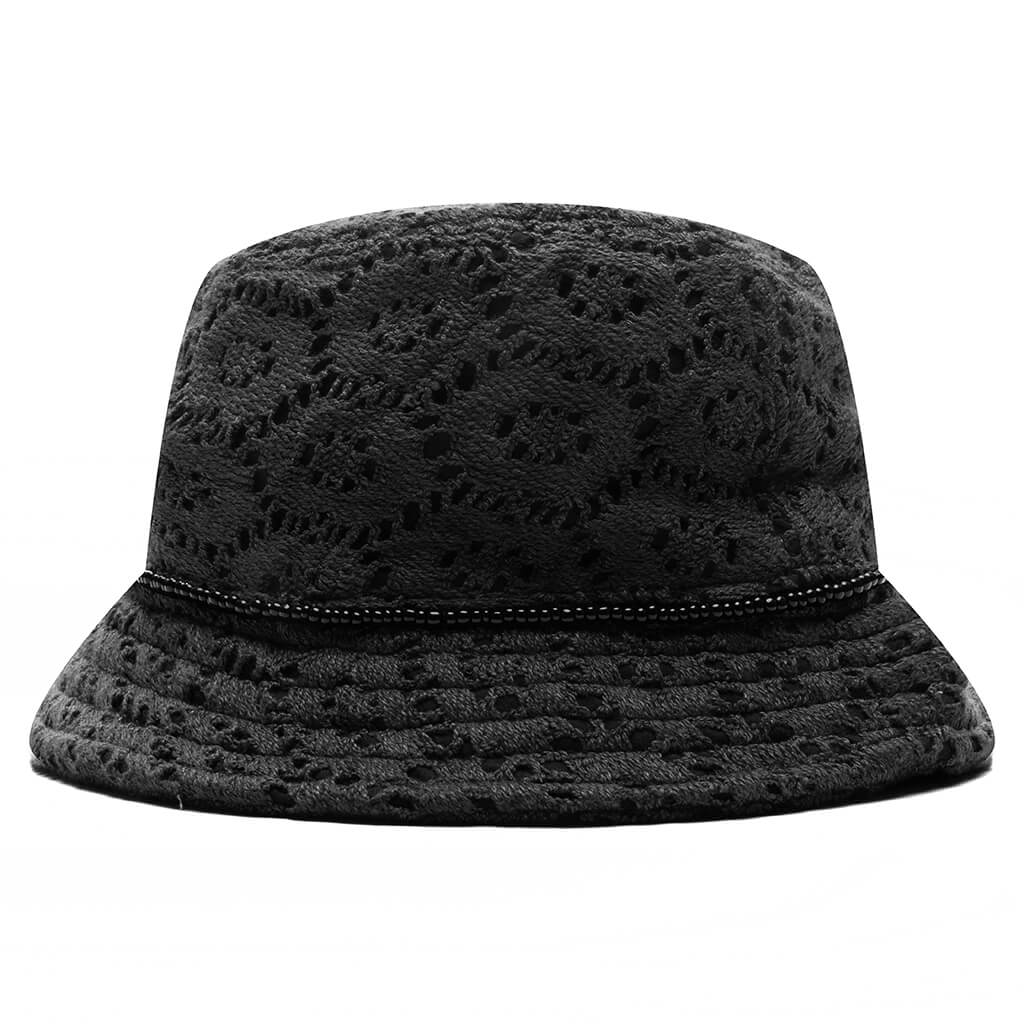 Friendship Crochet Bucket Hat - Black