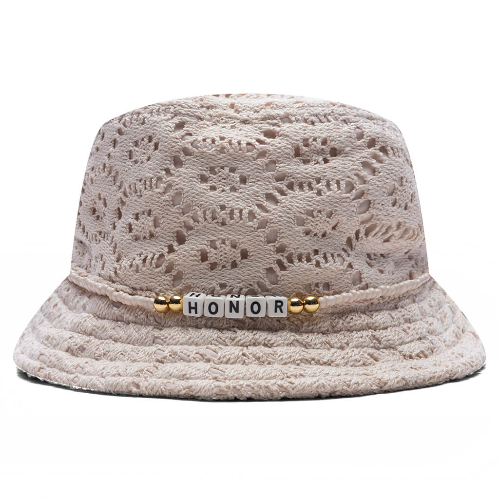Friendship Crochet Bucket Hat - Bone