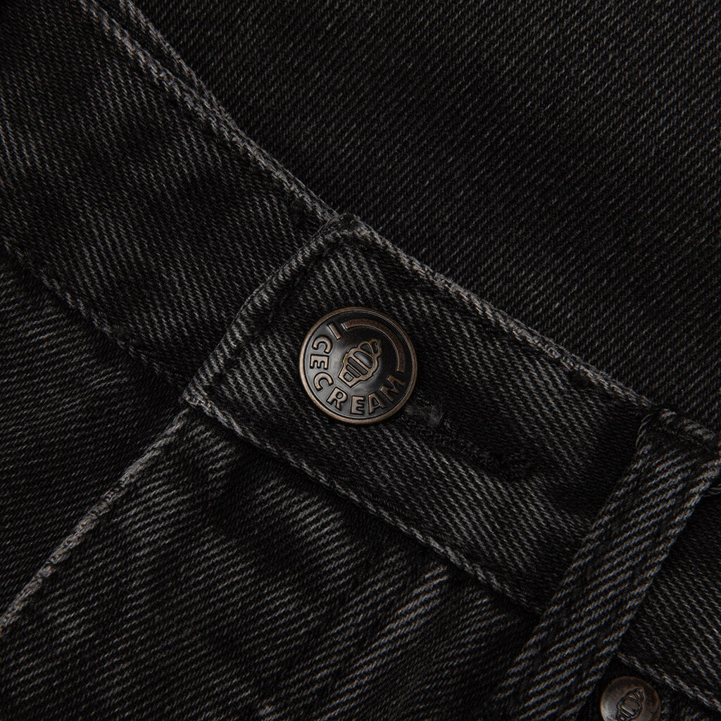 Frozen Yogurt Jean Shorts - Black Shade