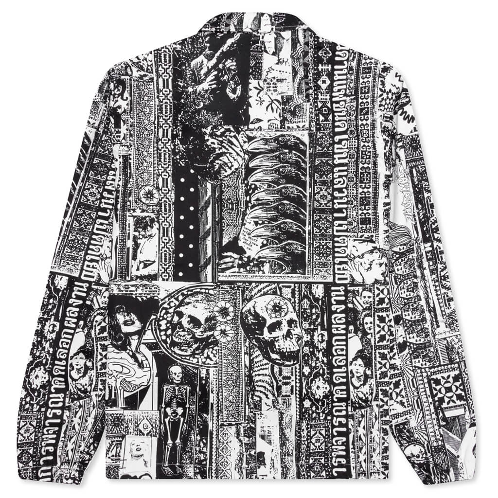 Acupuncture Coaches Jacket - Black/White