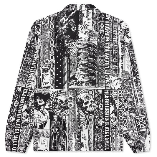 Acupuncture Coaches Jacket - Black/White