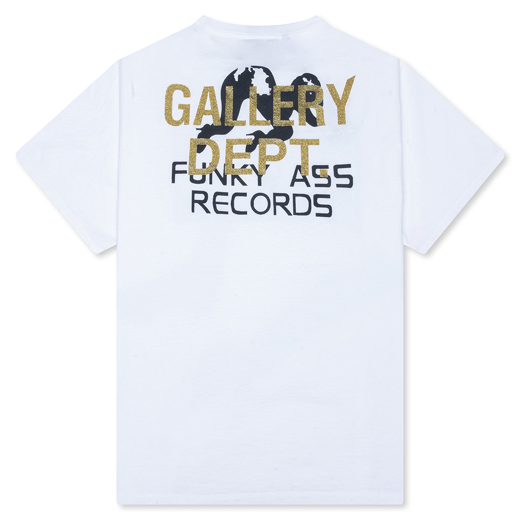Funky Ass Records Tee - Clean White