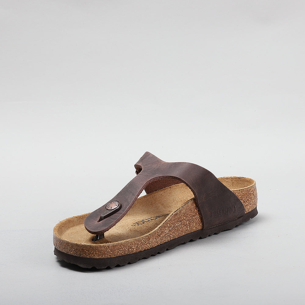 BIRKENSTOCK - GIZEH 743831 - OILED HABANA LEATHER